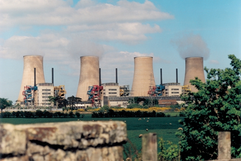 Calder Hall on the Sellafield site when it was an operating nuclear power station.